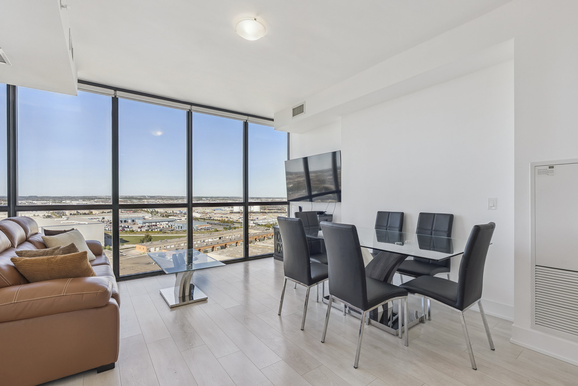 Spacious living room with panoramic views