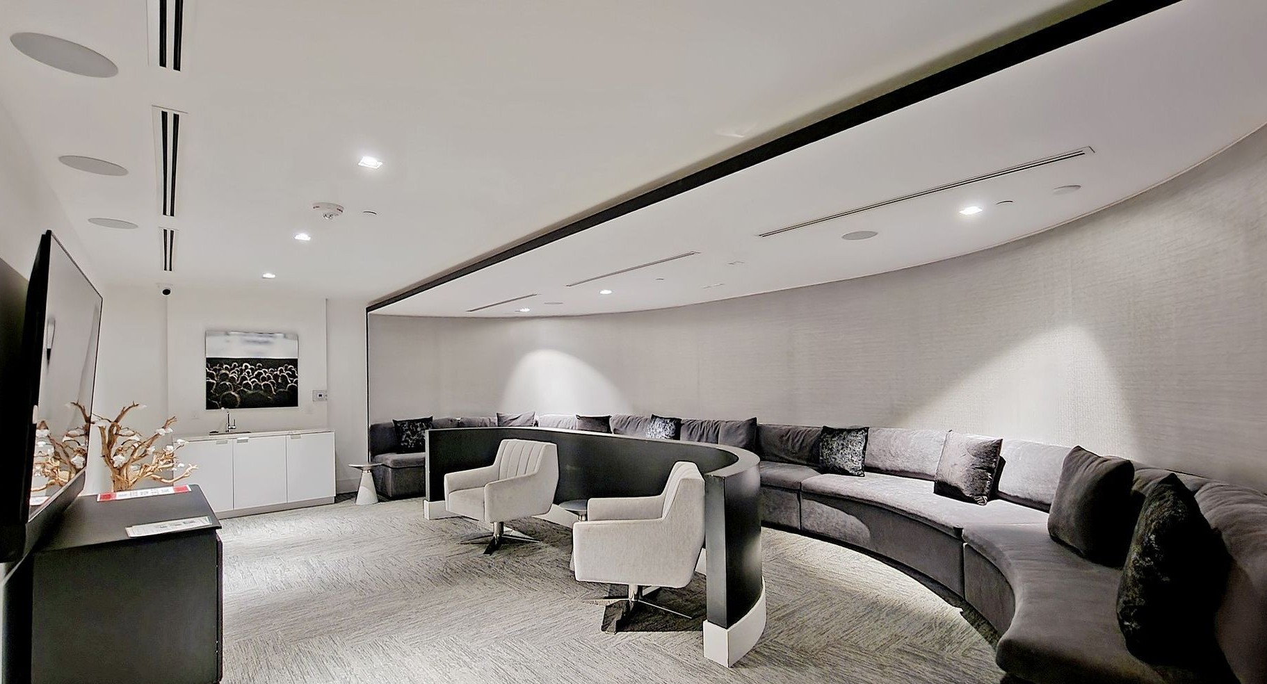 Private theater room amenity
